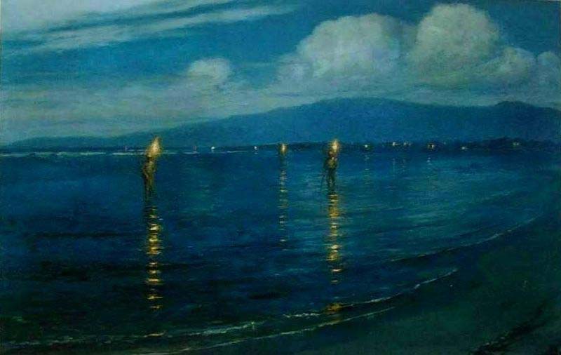 Lionel Walden The Torchlight Fishermen